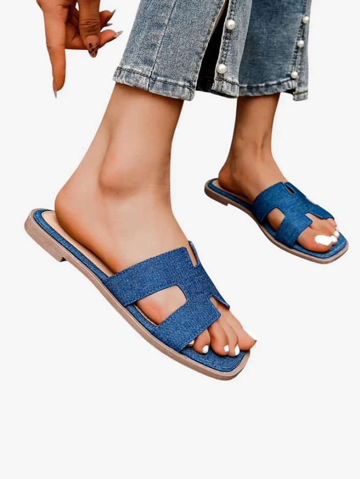 Royalfashion Женские шлепанцы на плоской подошве Eval