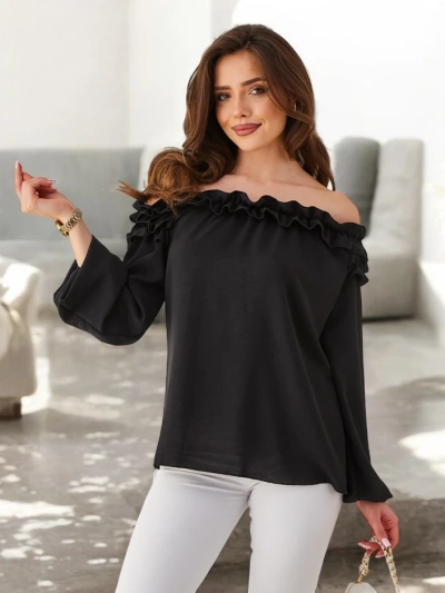 Royalfashion Women's Off-the-Shoulder Blouse with Ruffle