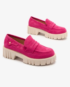 Royalfashion Eco suede fuchsia moccasins for women Siherta