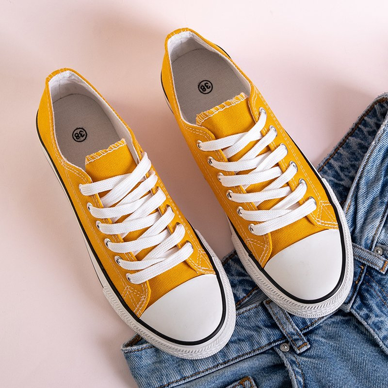 Yellow Gabrela women's sneakers - Footwear