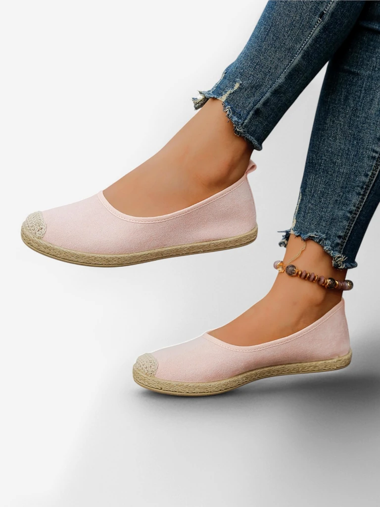 Royalfashion Sieviešu ekoloģiskās zamšādas espadrilles Aroles