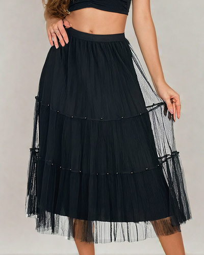 Royalfashion Women's double-sided midi skirt