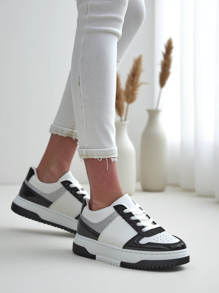 Женские кроссовки Royalfashion с блестками Qisofi