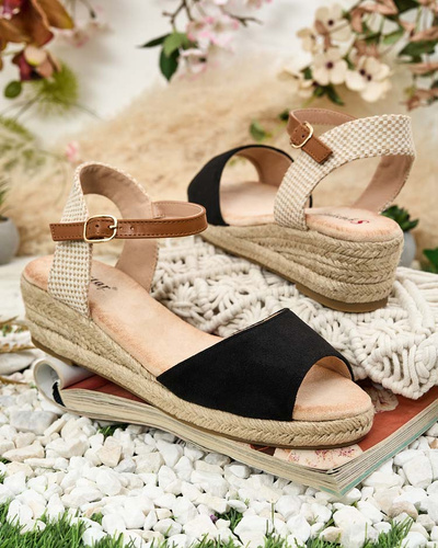 Royalfashion Women's espadrilles on low heel Osintale