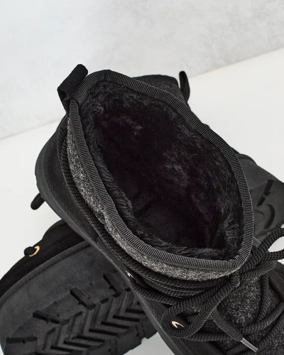 Royalfashion Women's lace-up Filori snow boots