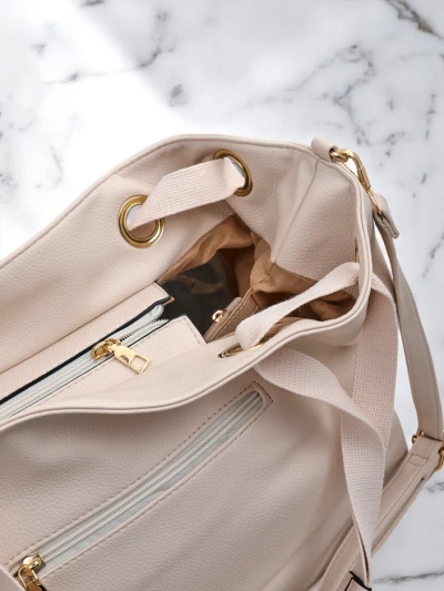 Royalfashion Large women's shopper bag made of eco-leather