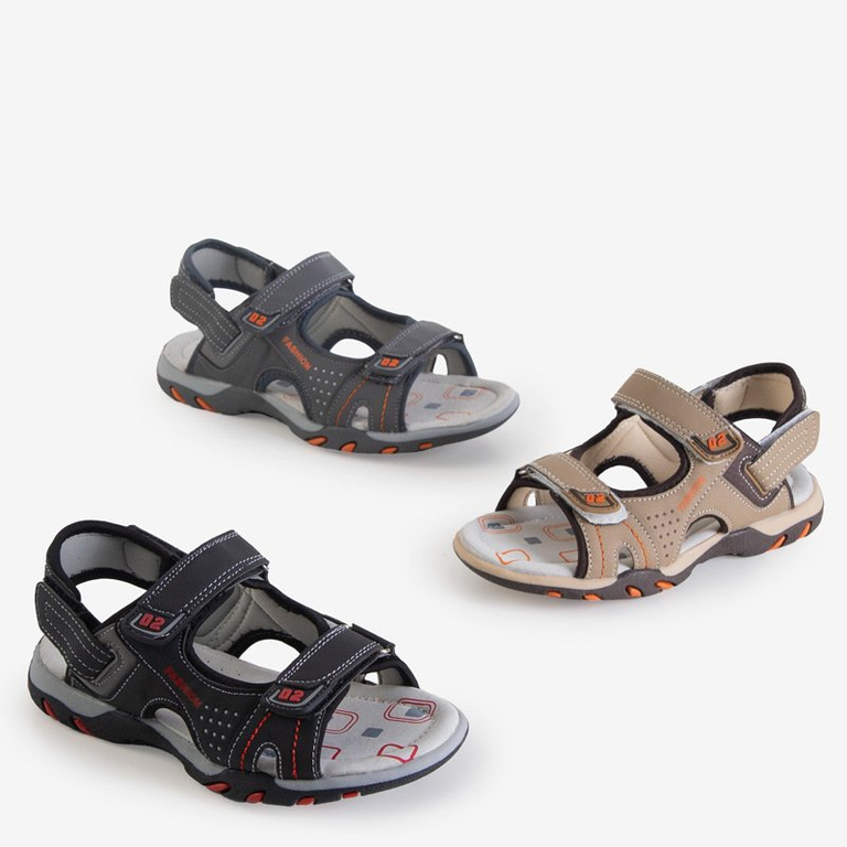 Beige boys 'sandals with velcro Mediu - Footwear