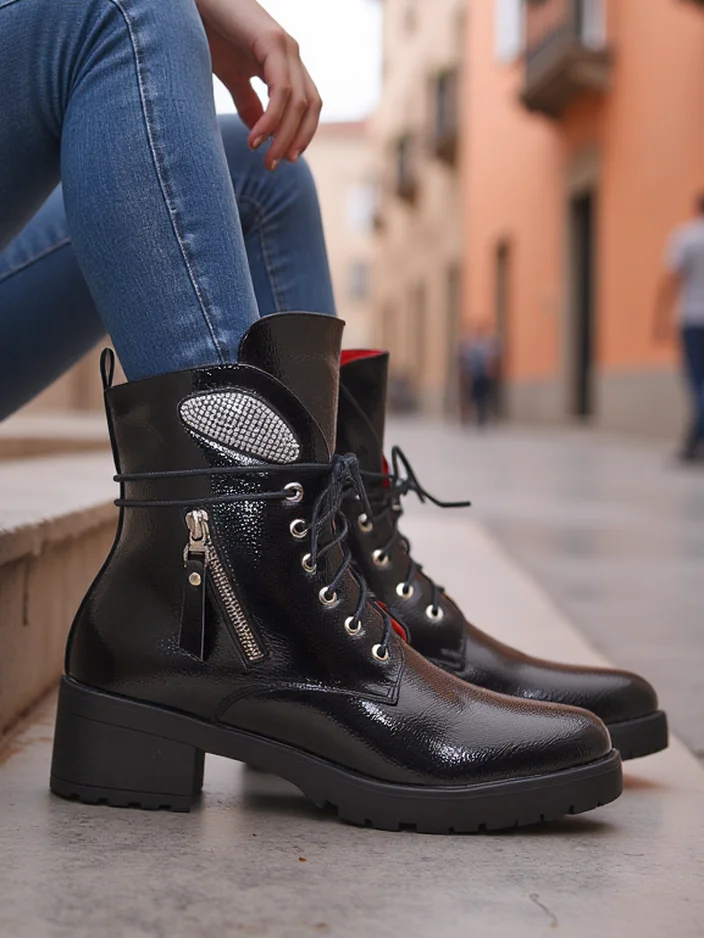 Royalfashion Women's ankle boots work boots Volio