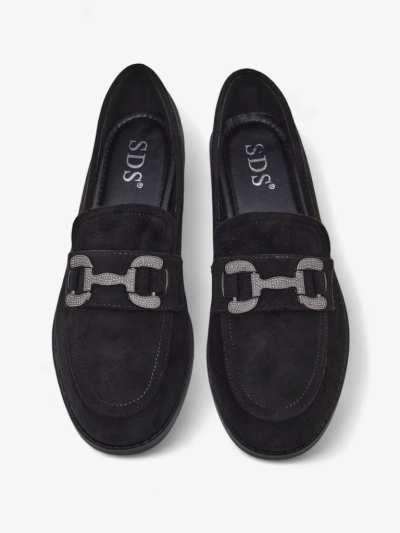 Royalfashion Элегантные женские лоферы с украшением из циркония Zante