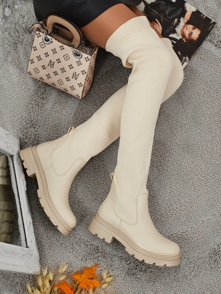 Long lavli slip-on kozaki Orlina