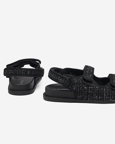 Black women's fabric sandals Desotty- Footwear