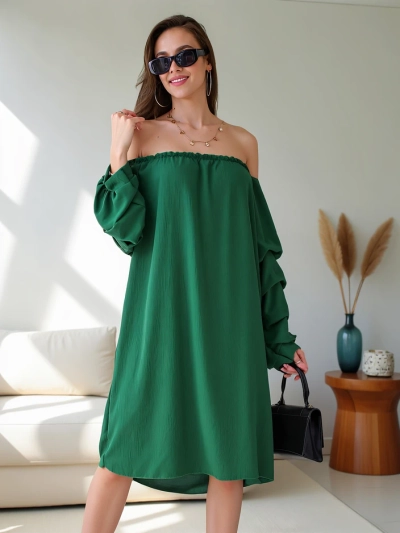 Royalfashion Gludas sieviešu kleita a la spāņu ar volāniem