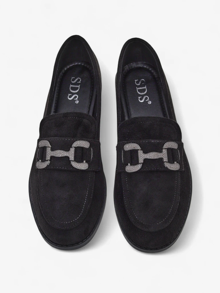 Royalfashion Элегантные женские лоферы с украшением из циркония Zante