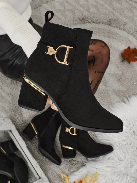 Women's Calyssa Faux Suede Heeled Ankle Boots