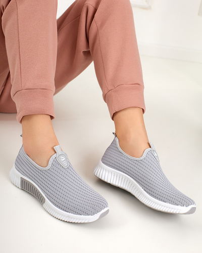 Grey women's slip-on sports shoes Banila - Footwear