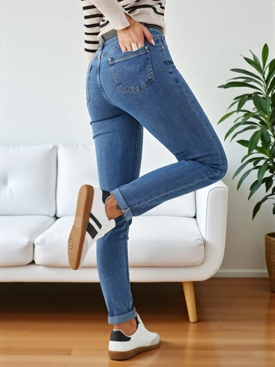 Royalfashion Sieviešu kokvilnas stiept bikses