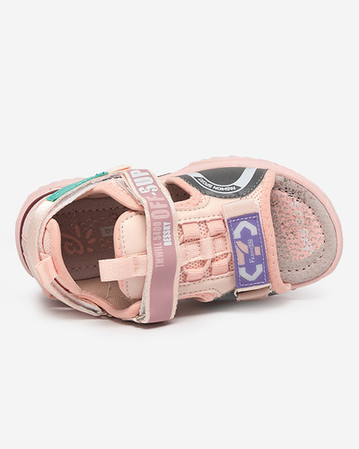 Wukapi pink velcro children's sandals - Shoes