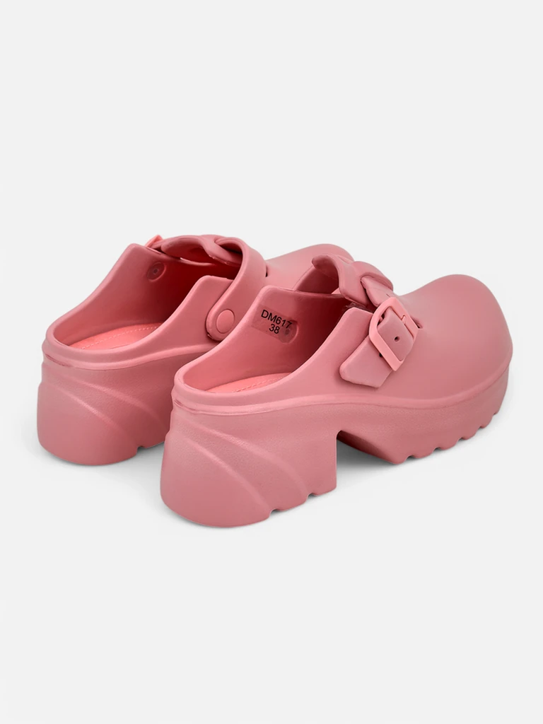 Royalfashion Women's rubber heeled sandals Voxones