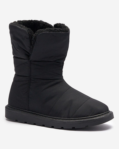 Royalfashion Черная женская обувь a'la snow boots Kalioli