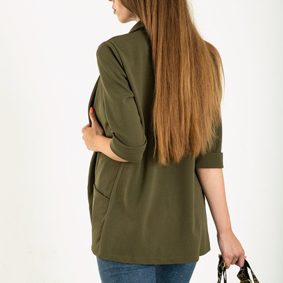 Women's green cape without fastening - Clothing