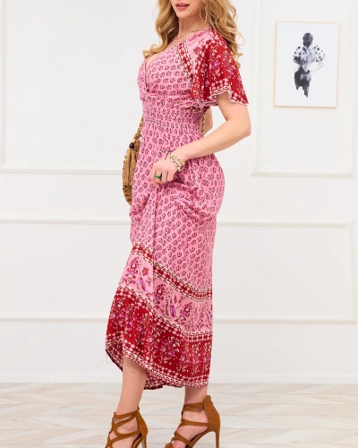 Pink summer maxi dress - Clothing