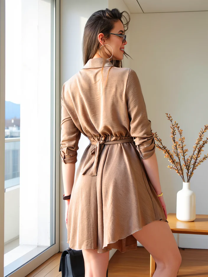 Royalfashion Elegants sieviešu ceļgala garuma kleita