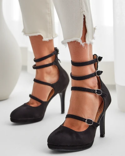 Royalfashion Women's Stiletto Heels with Straps Celose