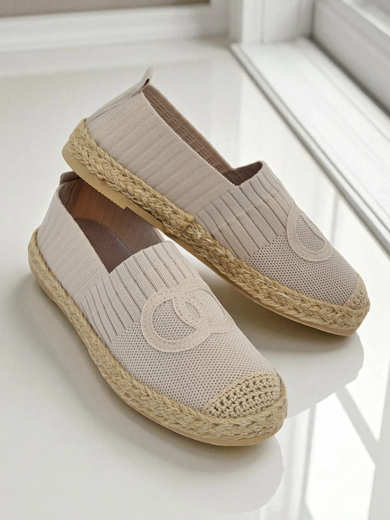 Aurelia Espadrìle Royalfashion Beżowe – Płàskie wsuwane buty dàmskie