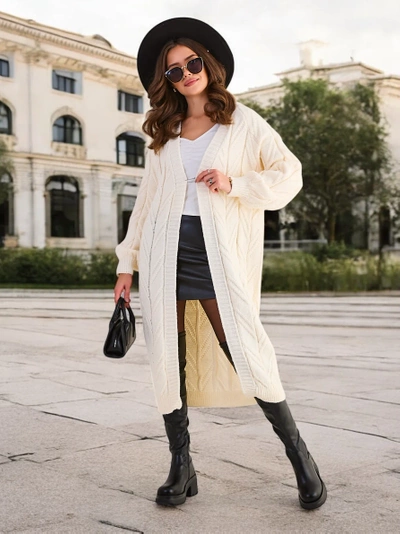 Royalfashion Knitted women's poncho sweater