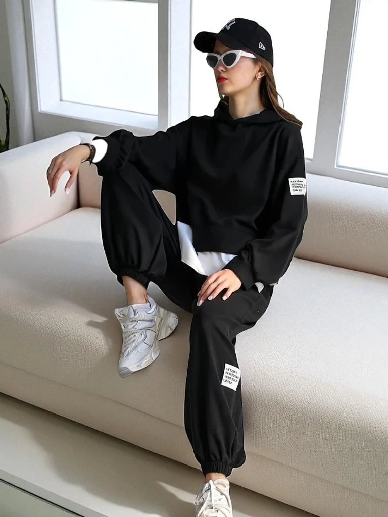 Royalfashion Sieviešu kokvilnas komplekts ar krekla iebūvējumu