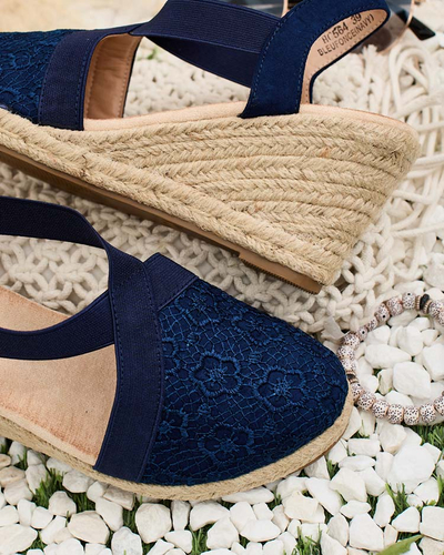 Royalfashion Sieviešu espadrilles Oleqa uz papēža