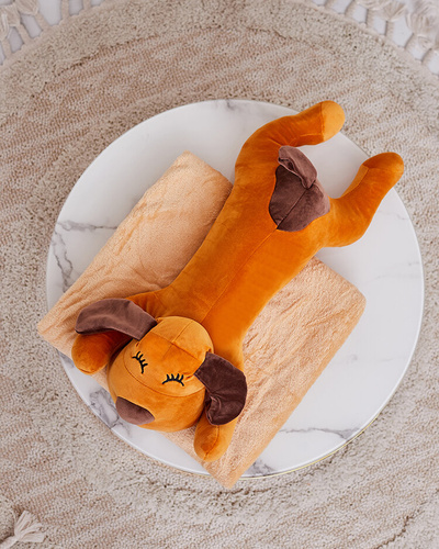 Royalfashion Plush Toy with Blanket