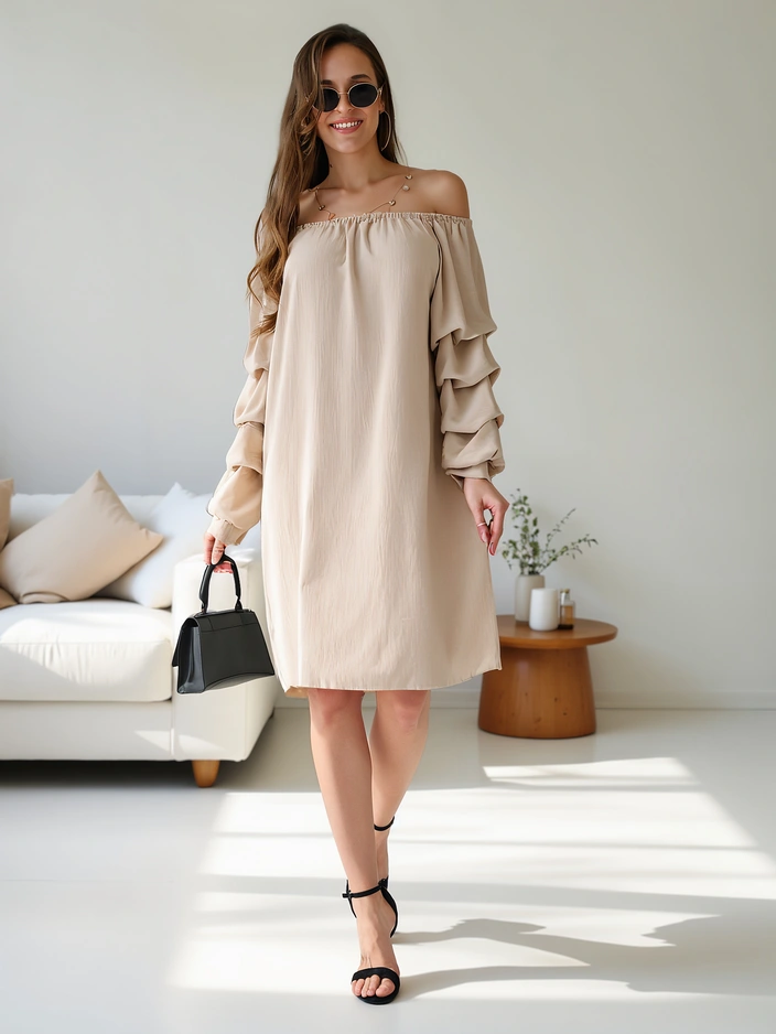 Royalfashion Gludas sieviešu kleitas a'la spāņu ar volāniem