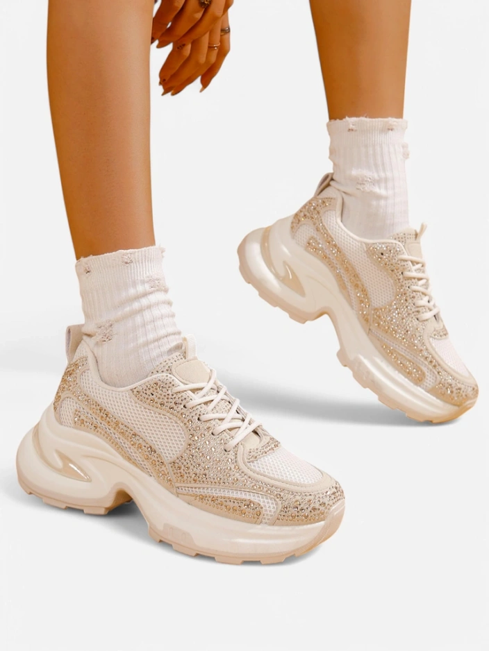 Royalfashion Sieviešu Sporta Čības ar Rhinestones Bloss