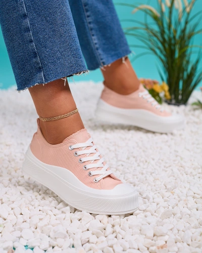 Royalfashion Pink Luceri platform sports sneakers