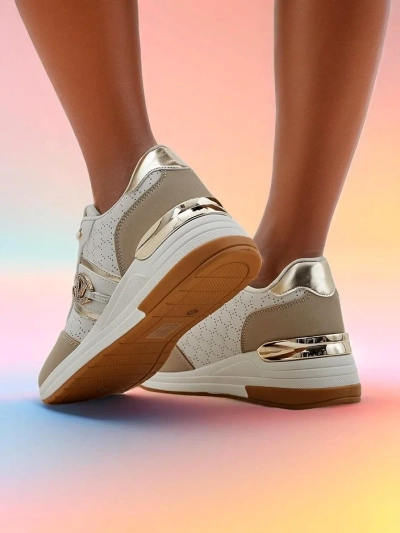 Royalfashion Women's Platform Sneakers Capre