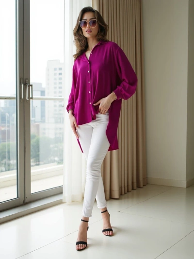 Royalfashion Long women's oversized shirt