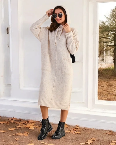 Royalfashion Women's long sweater dress