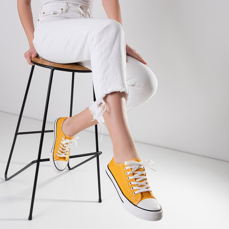 Yellow Gabrela women's sneakers - Footwear