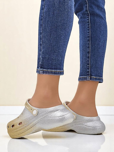 Royalfashion Women's rubber summer sandals with cutouts Dellosa