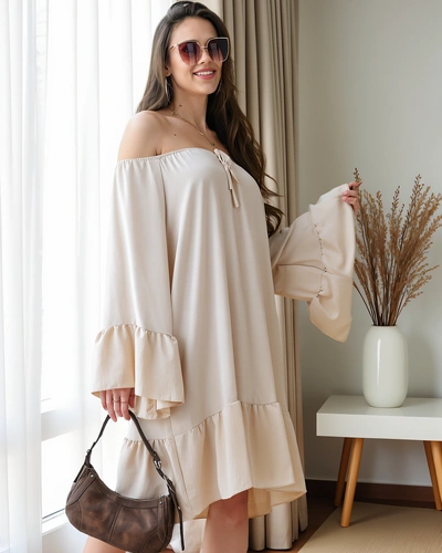 Платье Royalfashion в испанском стиле с рюшами оверсайз