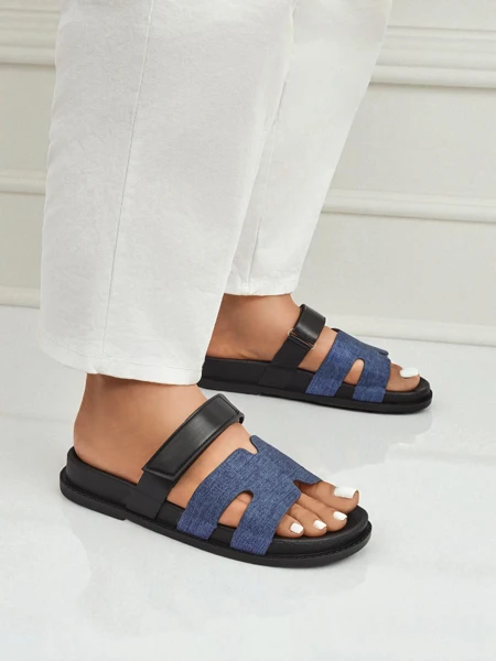 Royalfashion Women's slippers made of eco leather FlexiComfi