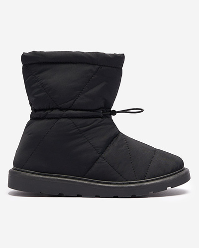 Black women's insulated boots a'la snow boots Kaliolen - Footwear