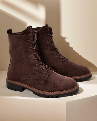 Royalfashion Women's lace-up boots Gosop