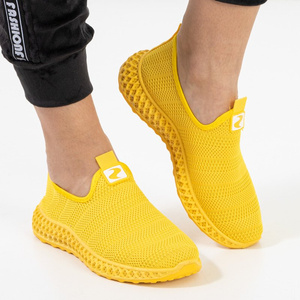 Yellow Nandini slip on kurpes - Apavi