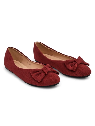 Royalfashion Women's ballet flats with a bow Abroes