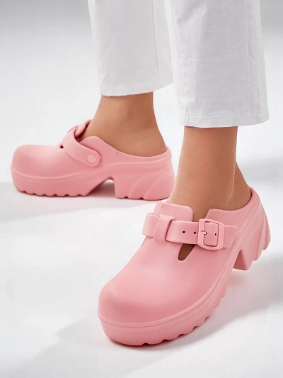 Royalfashion Women's rubber heeled sandals Voxones