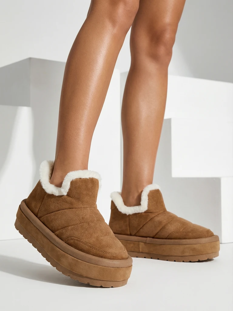 Royalfashion Sieviešu Zoeno īsie zābaki a'la sniega zābaki