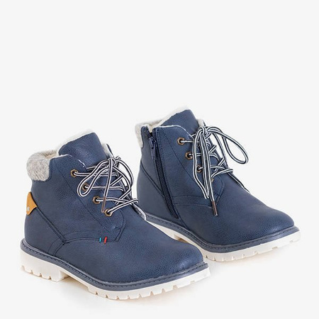 Navy blue boys' insulated boots Tiptop - Footwear