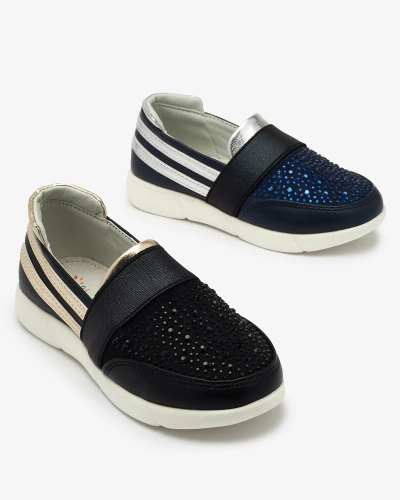 Black children's slip-on sneakers - on Ciarala - Footwear